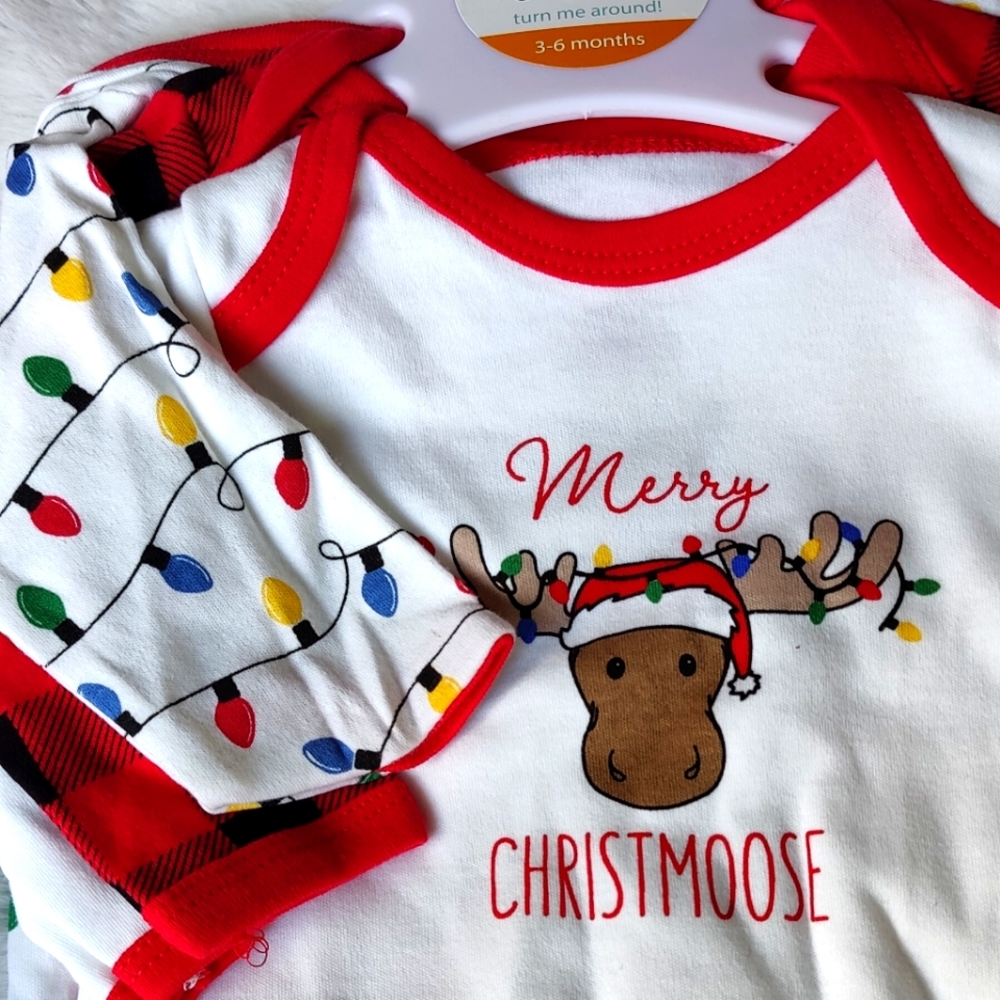 Hudson Baby; Set of 3 Holiday Coveralls size 3-6 months